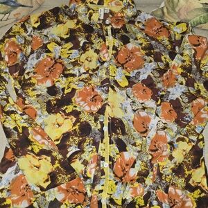 Floral Button Down Shirt - Multicolor